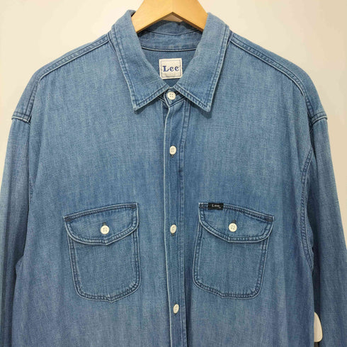 リー Lee デニムシャツワンピース シャツドレス ルーズシルエット レディース import:S